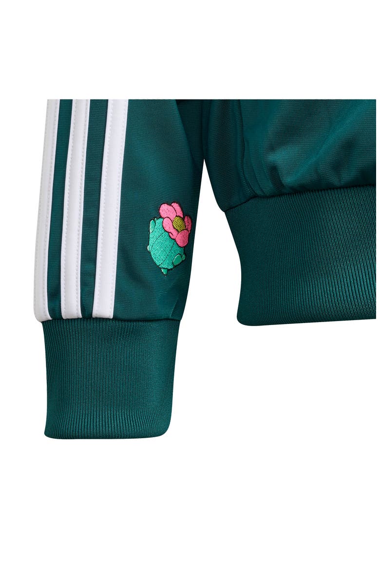 Kids' SST Full Zip Track Jacket, Alternate, color, RICH GREEN/ BLACK