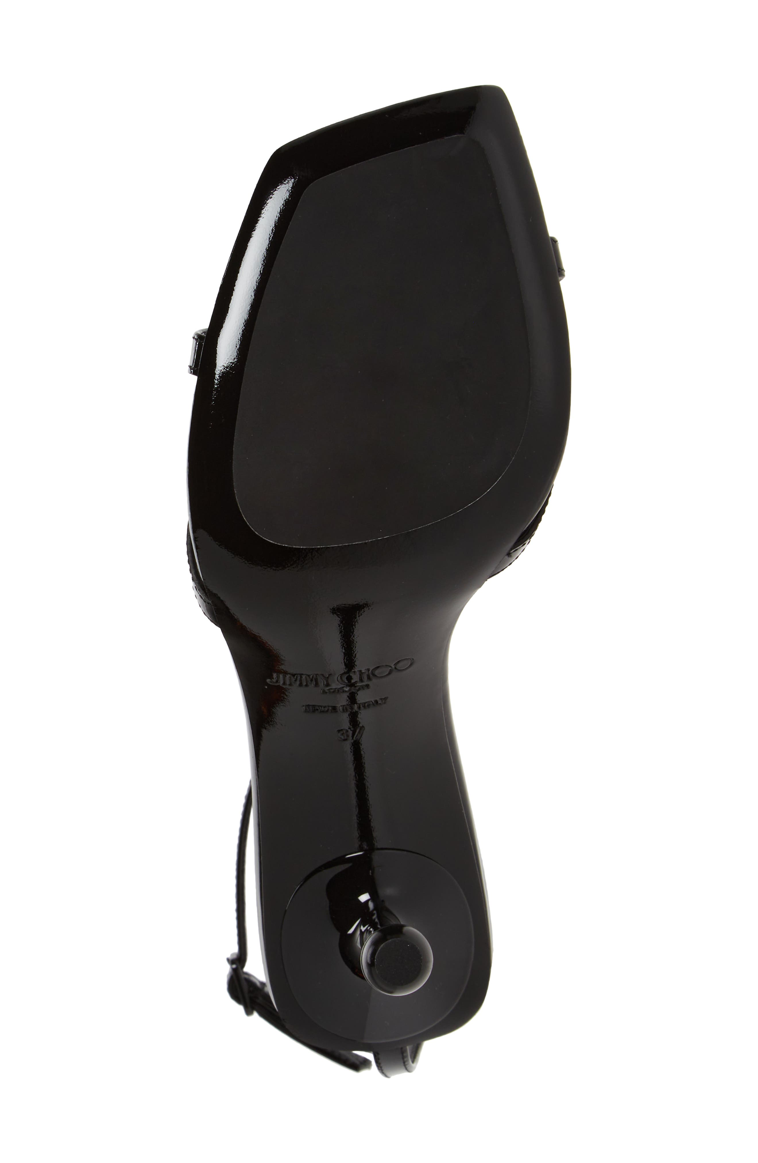 Ixia Ankle Strap Sandal, Alternate, color, BLACK