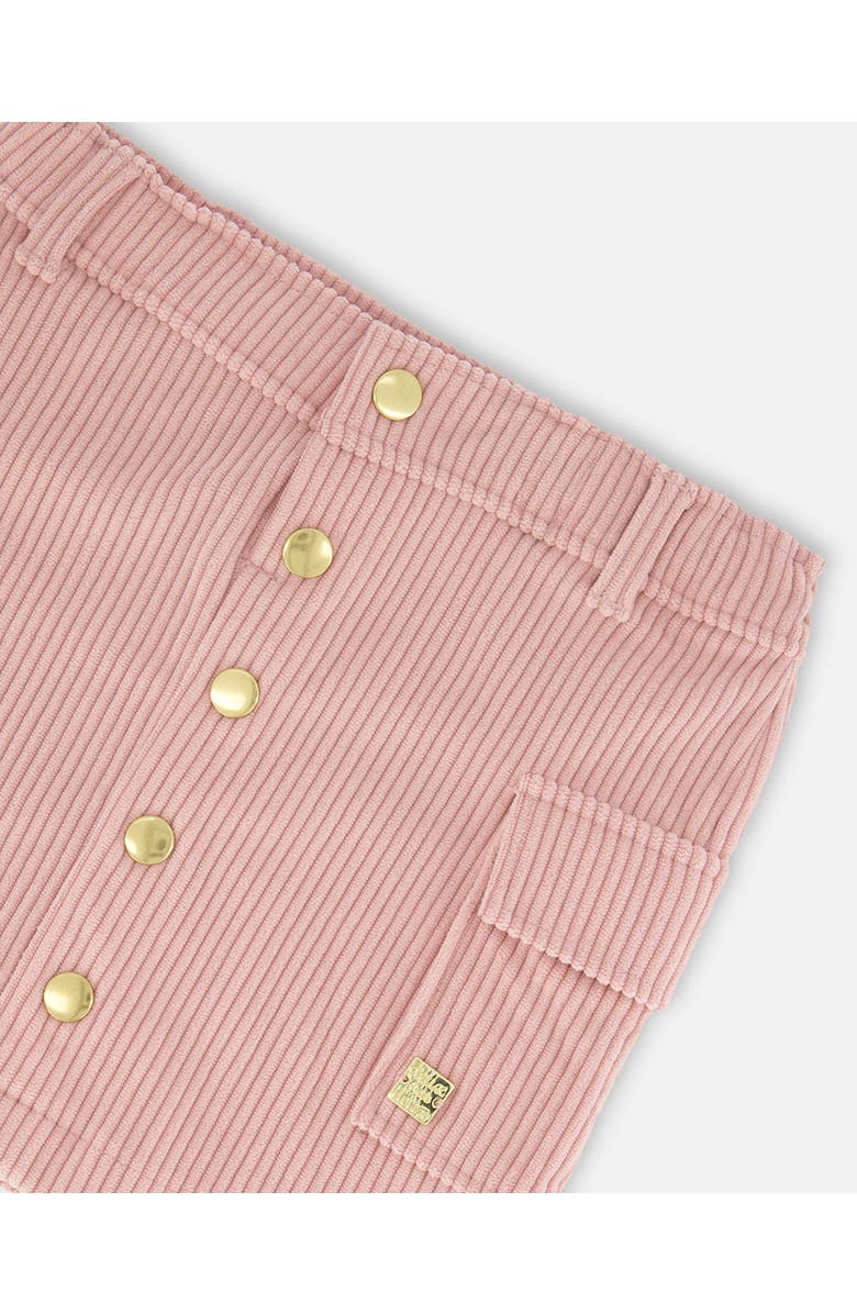 Deux par Deux Corduroy Skirt with Cargo Pockets, Alternate, color, Dusty Pink