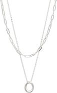 Nordstrom Demi Fine Paper Clip Pendant Necklace