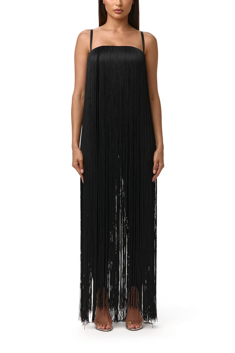 Butter Fringe Romper, Main, color, BLACK