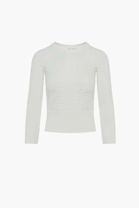 Knit Textured Pullover Top (Big Kid)