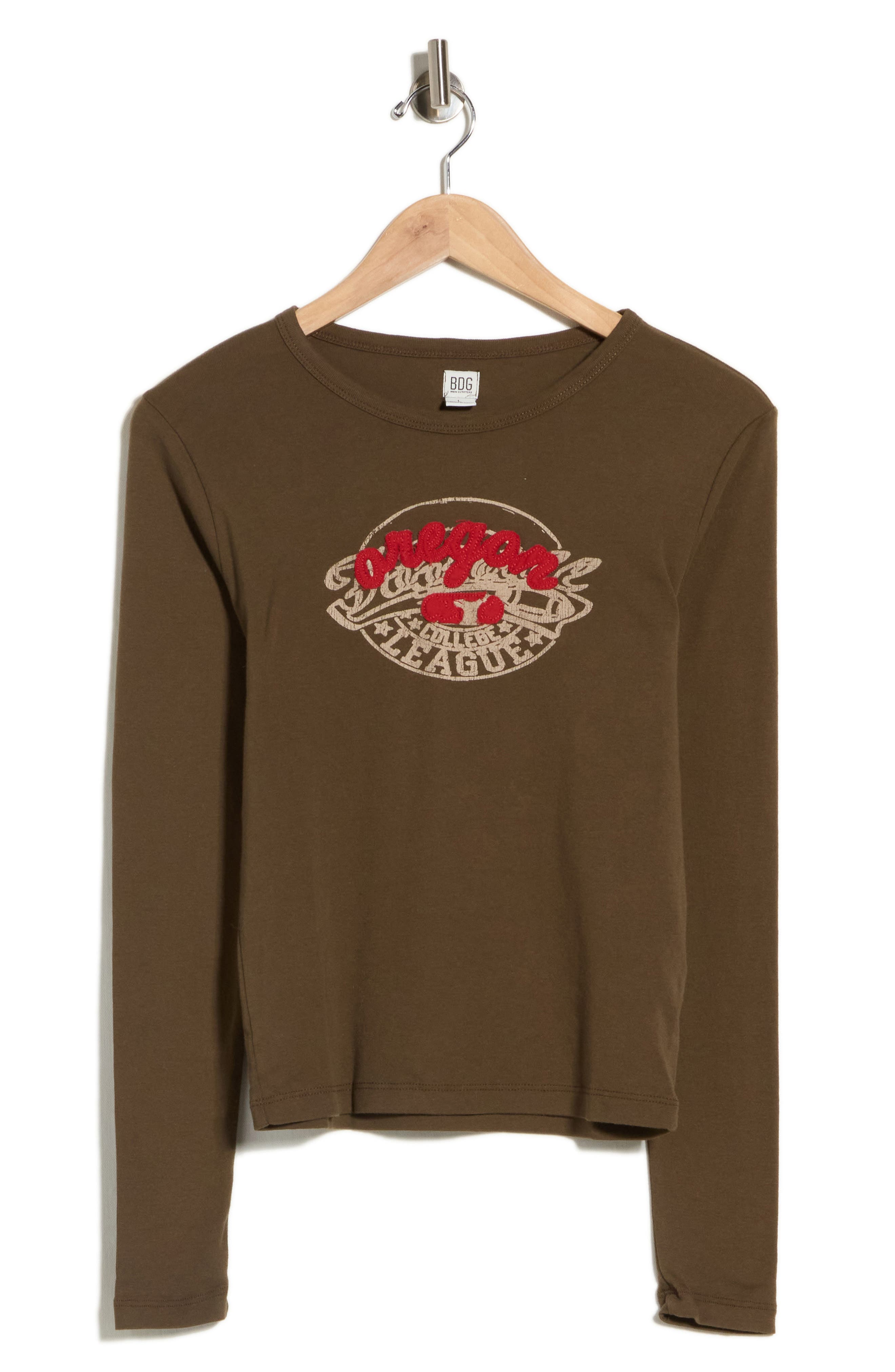 Oregon Long Sleeve Crop T-Shirt
