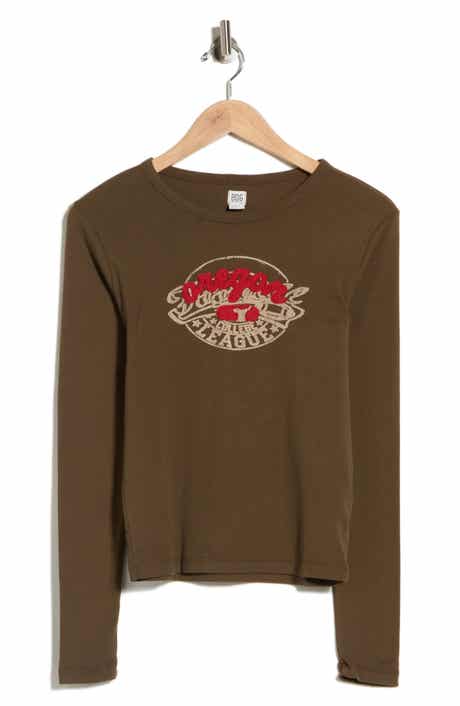 Oregon Long Sleeve Crop T-Shirt