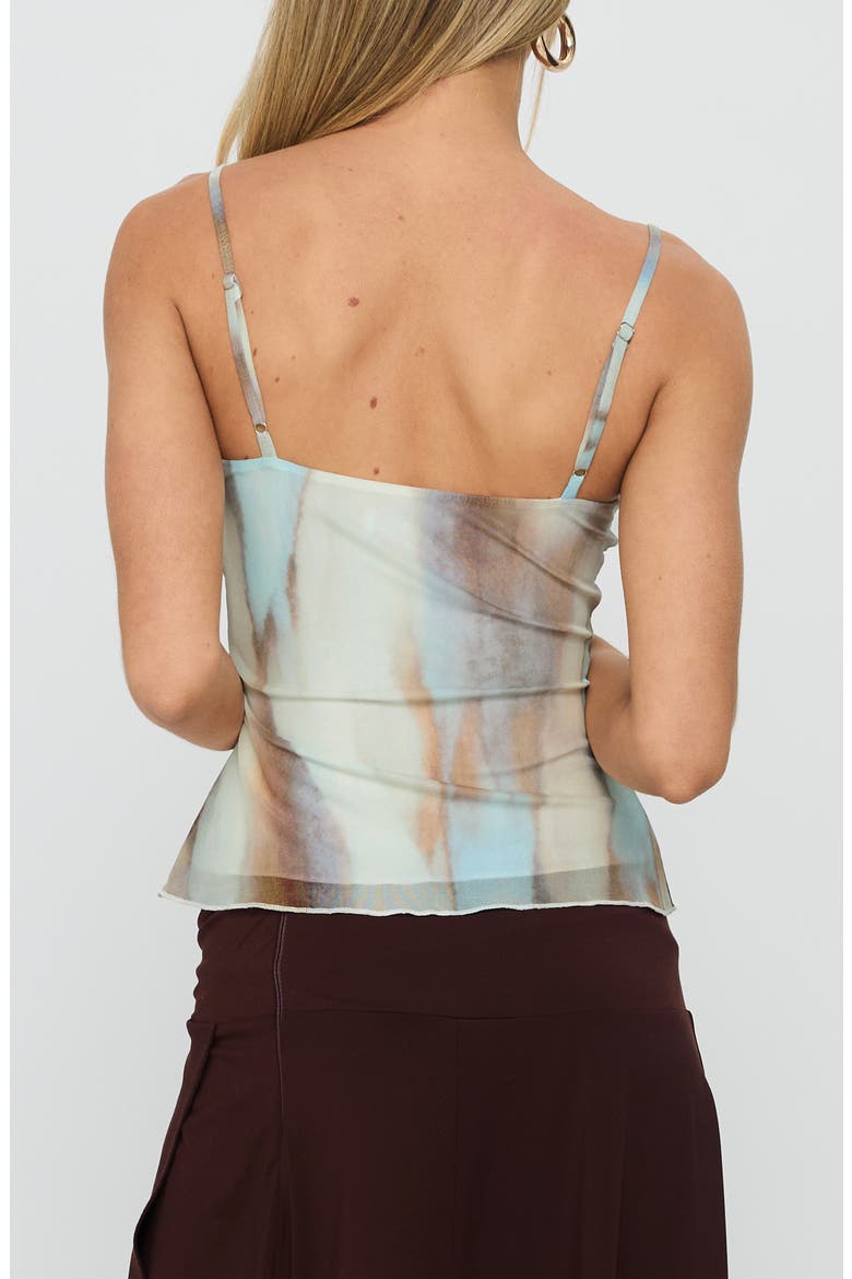 Bloomsbury Mesh Camisole, Alternate, color, BLUE / BROWN