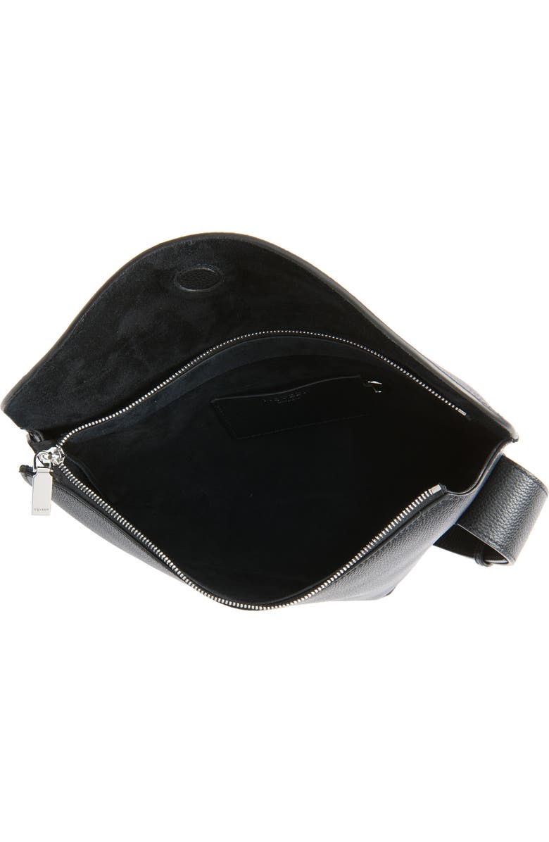 McQueen Large T-Bar Leather Sling Bag, Alternate, color,