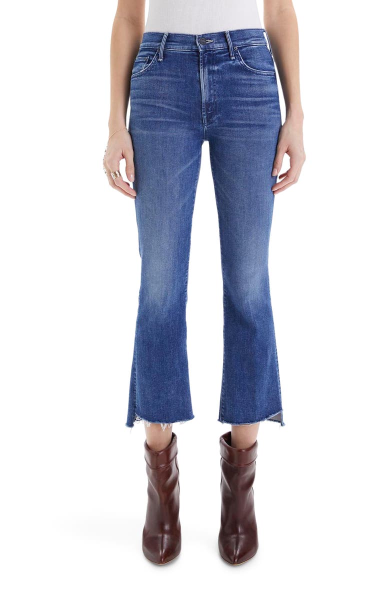 MOTHER The Insider Step Hem Crop Bootcut Jeans, Main, color, Wish On A Star