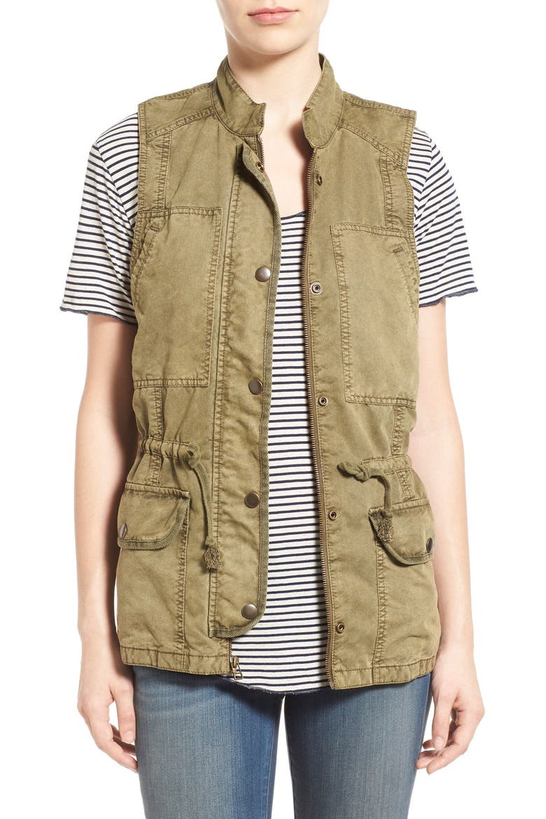 'Expedition' Utility Vest, Main, color, OLIVE COVERT