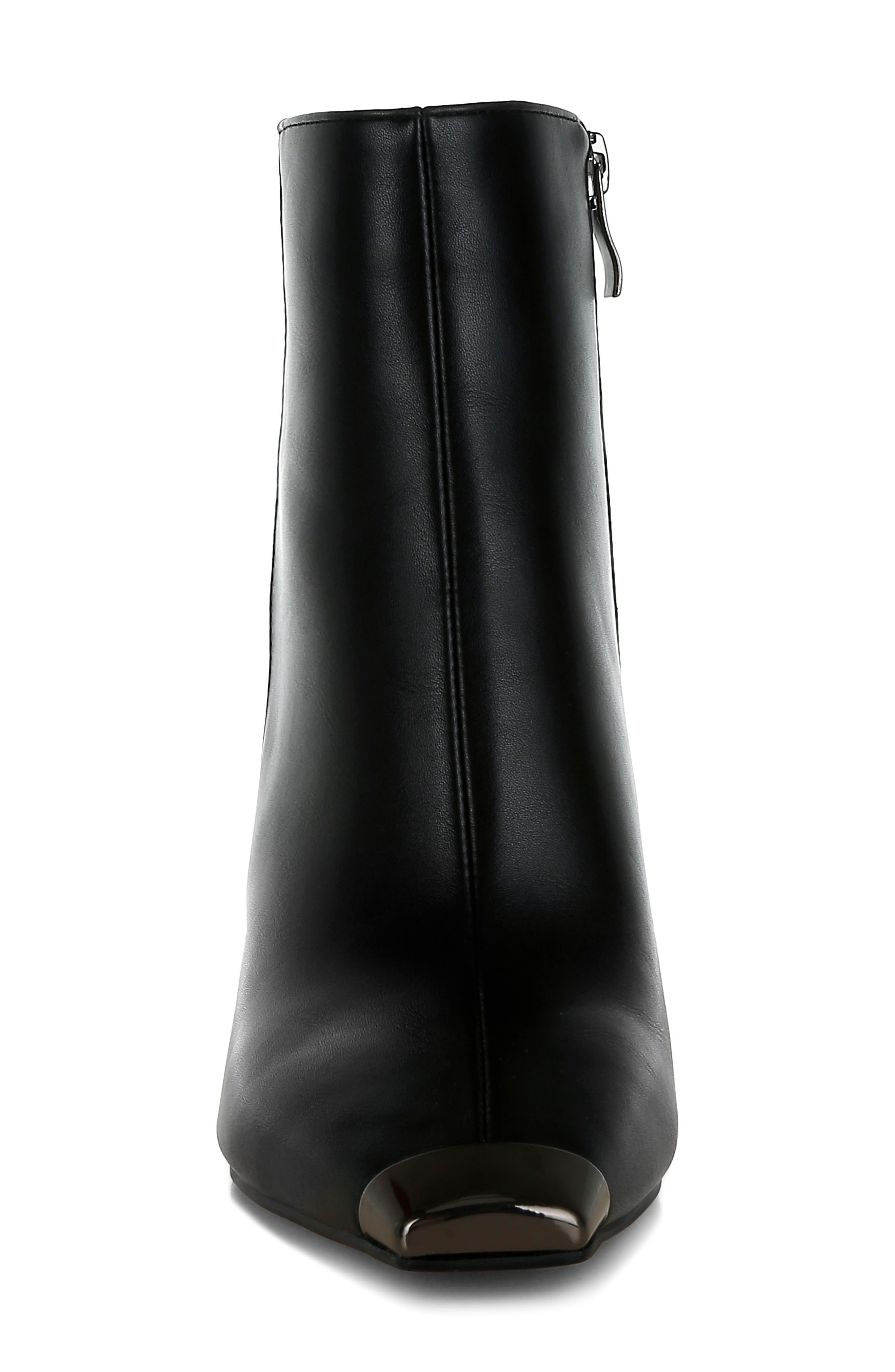 Orca Faux Leather Bootie, Alternate, color, BLACK