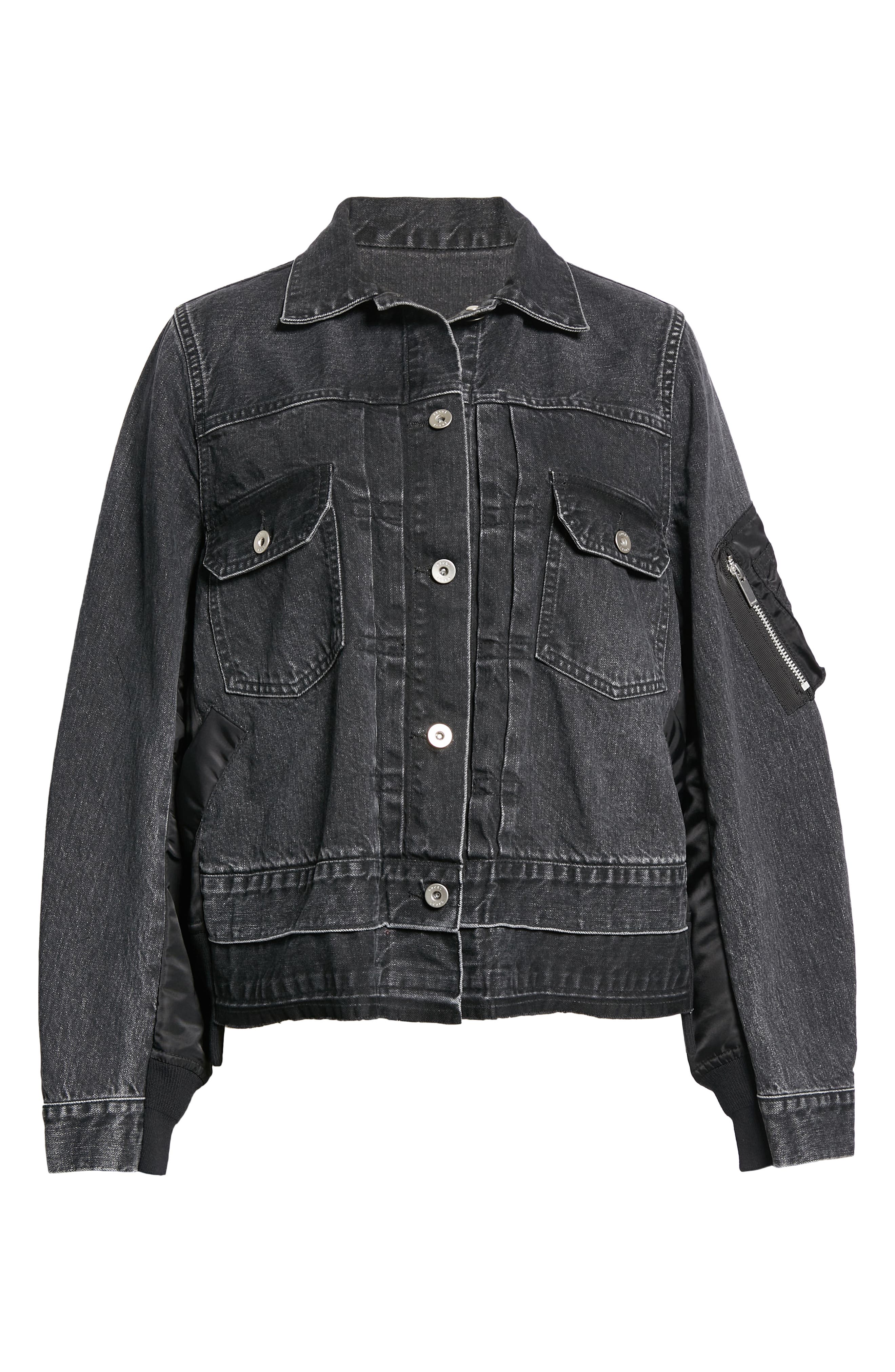 Hybrid Denim MA-1 Jacket (Women) | Nordstrom