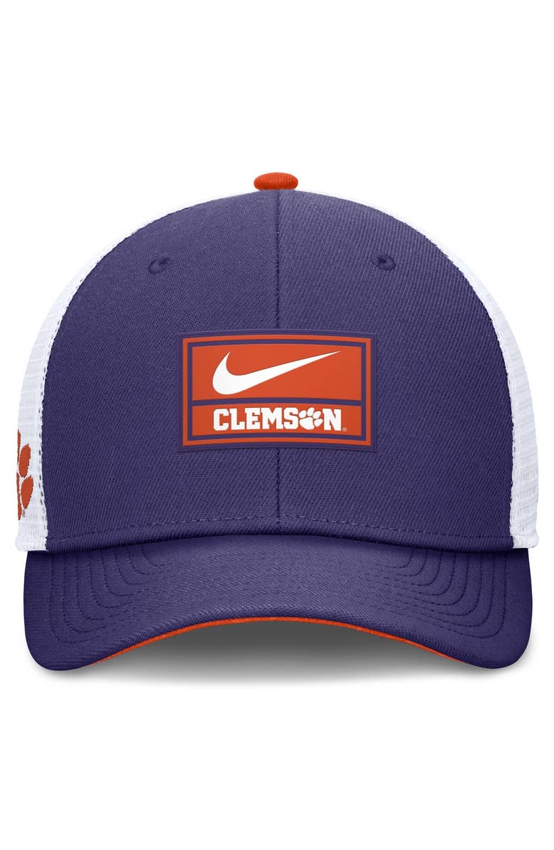 Nike Men's Nike  Purple Clemson Tigers Stretch-Snap Adjustable Trucker Hat, Alternate, color, 