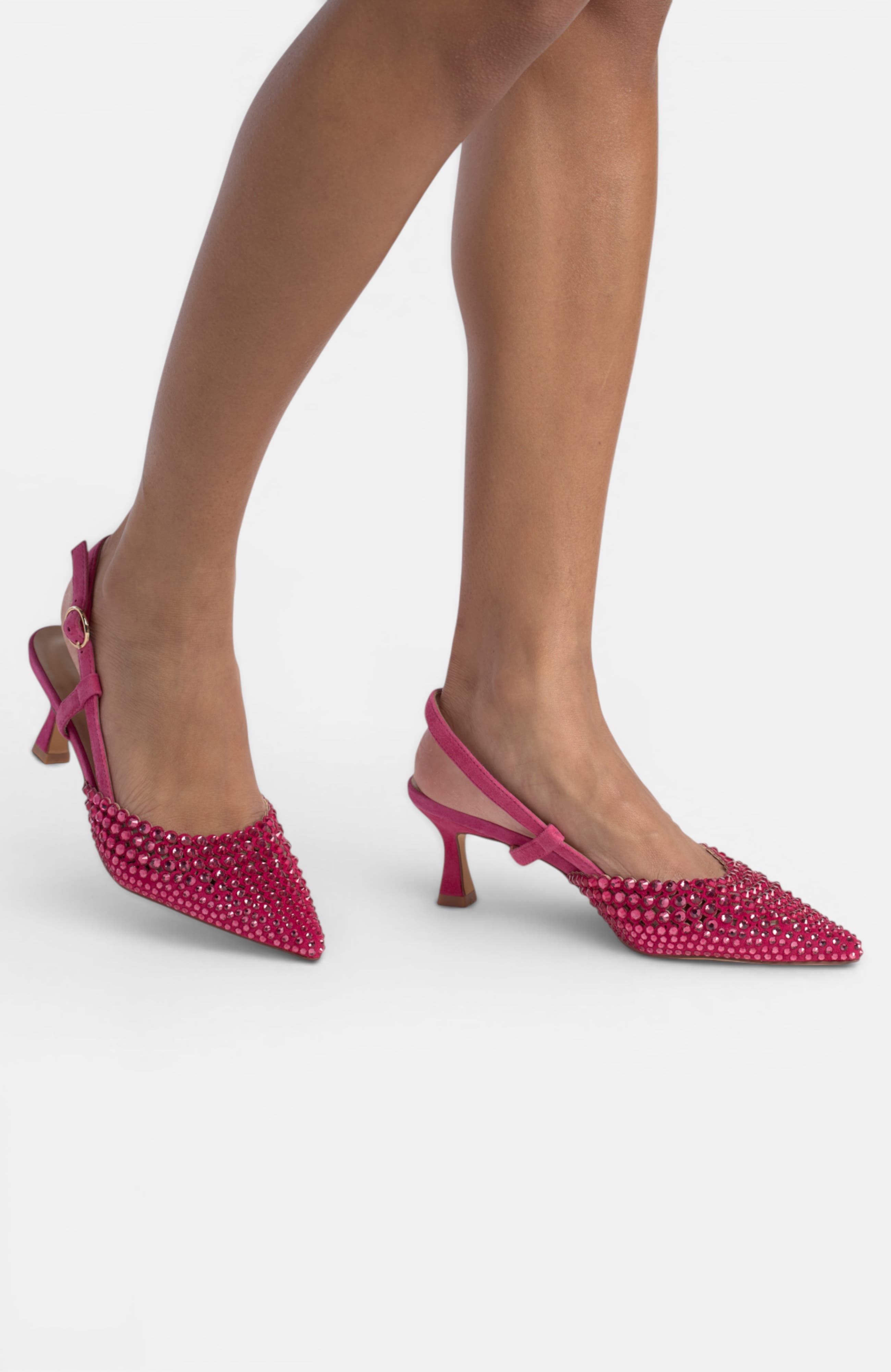 Heeled With Rhinestones, Alternate, color, Pink