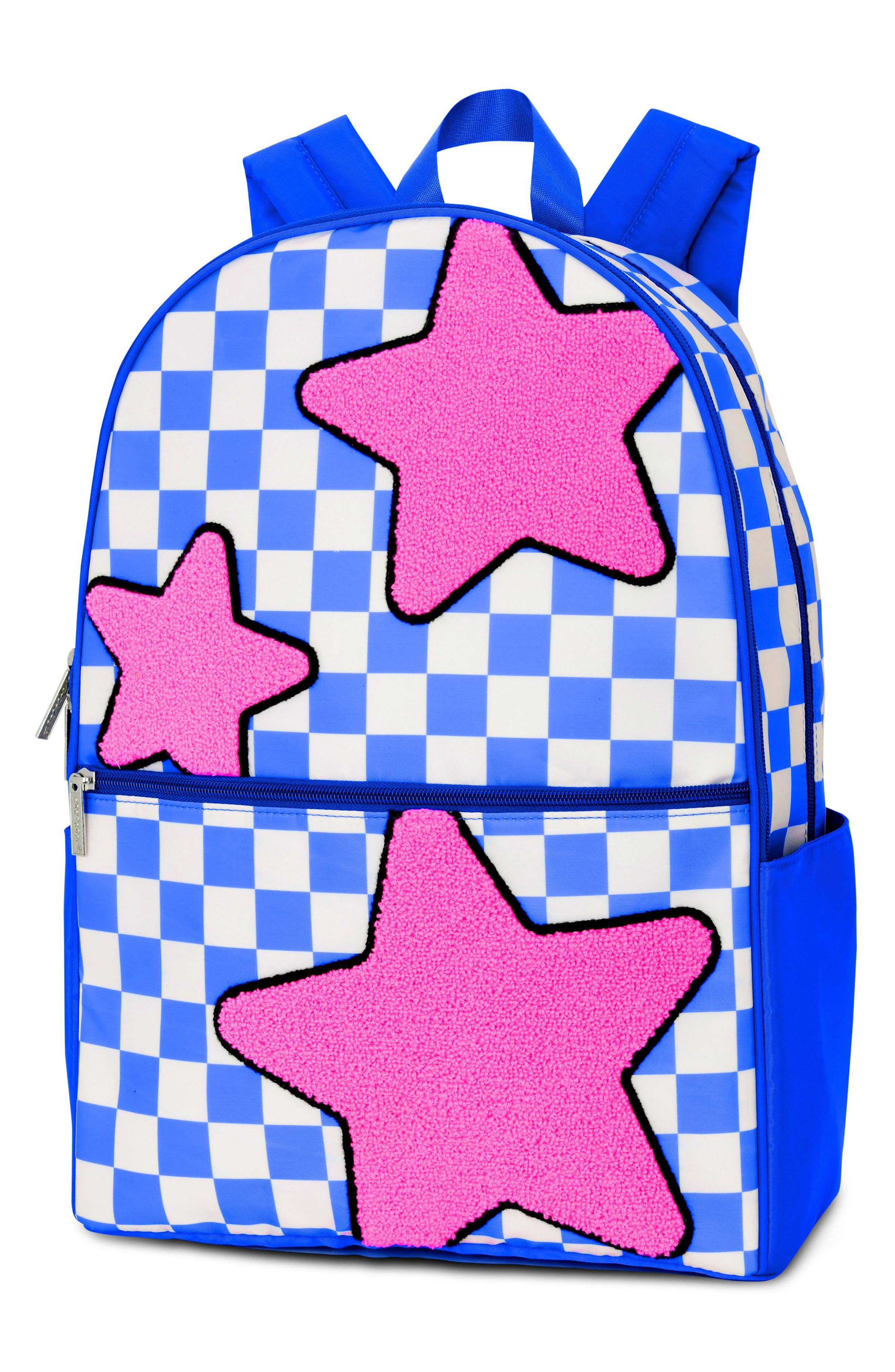 Iscream Kids' Star Checkered Backpack, Alternate, color, 