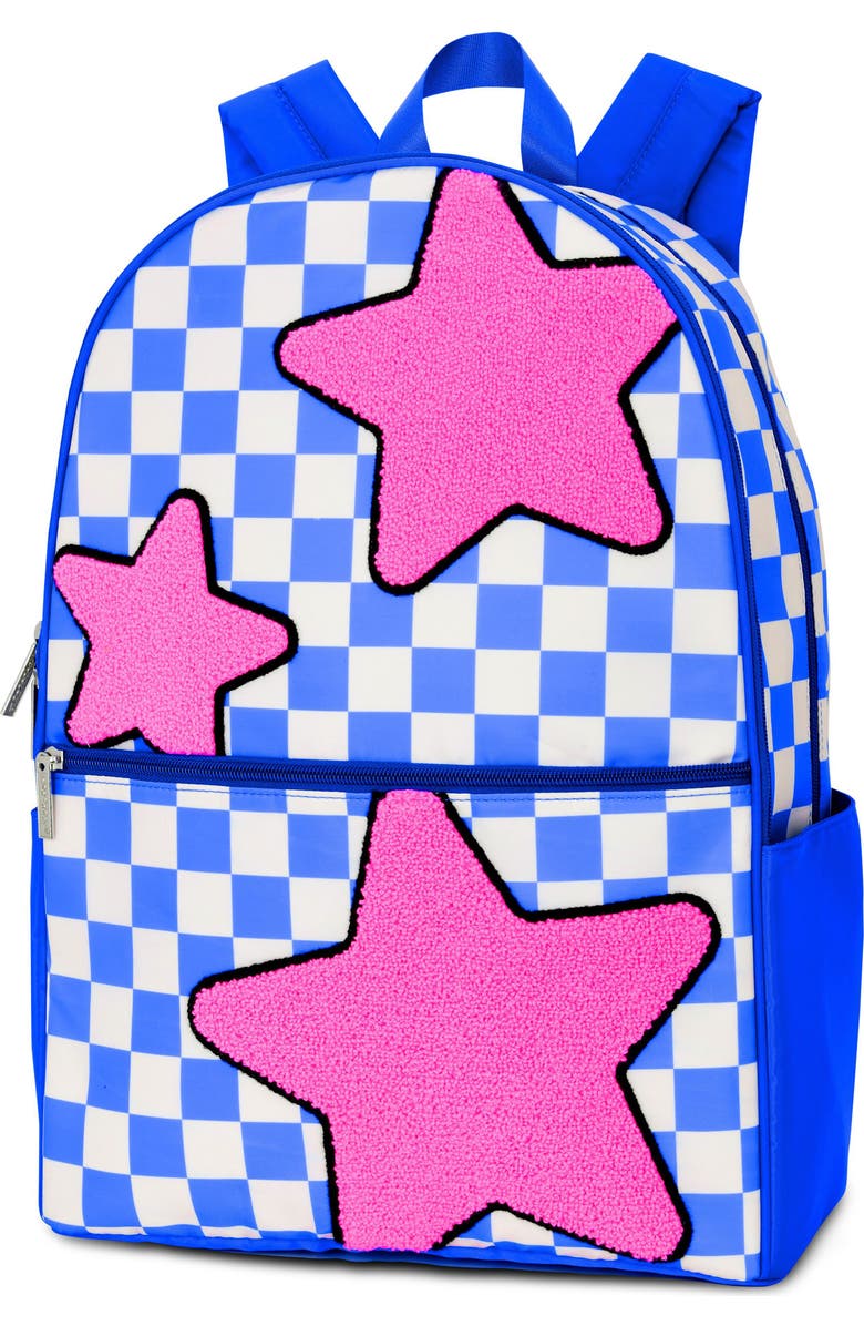 Iscream Kids' Star Checkered Backpack, Alternate, color,