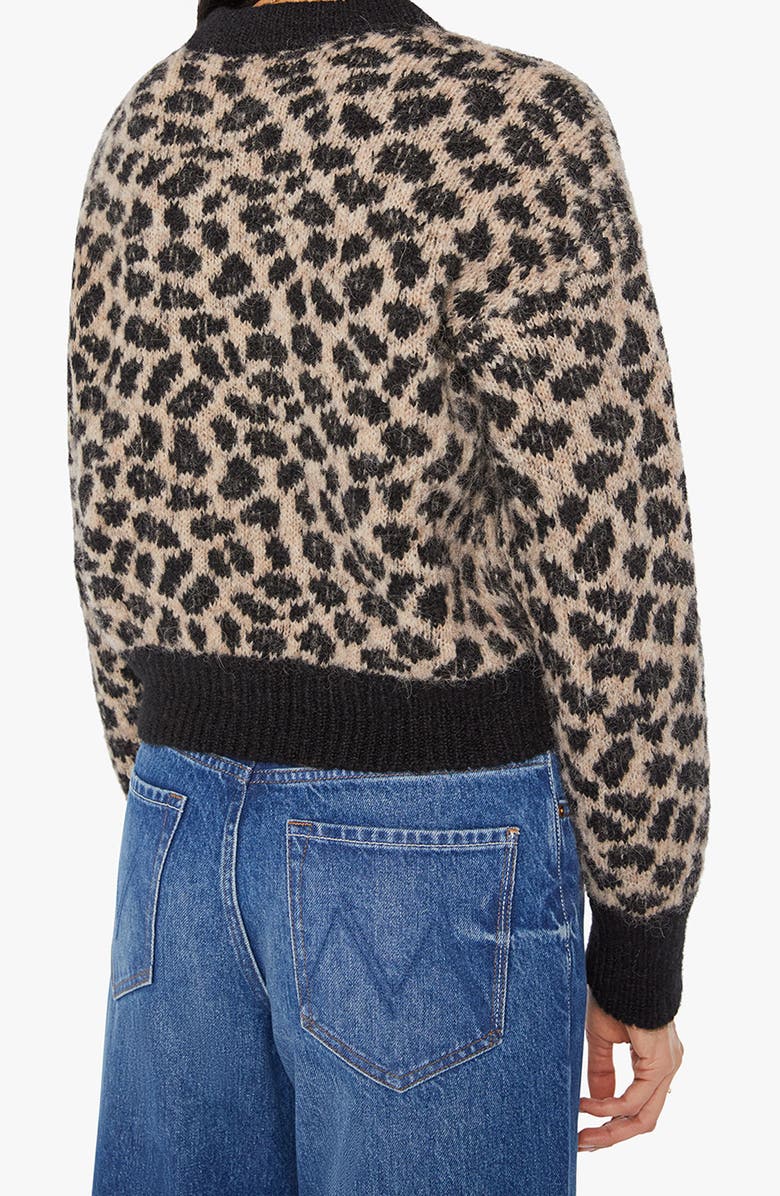 MOTHER The Itsy Crop Sweater, Alternate, color, Spotted At The Front Row