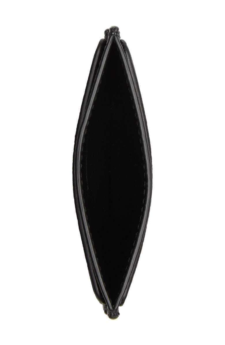 McQueen Alexander McQueen Leather Skull Card Holder, Alternate, color, 