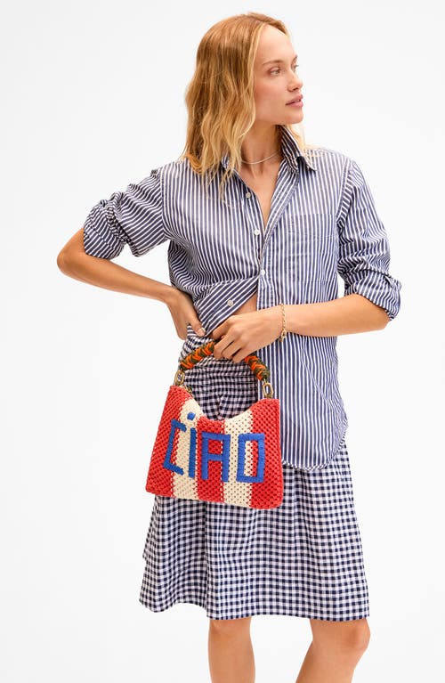 Clare V . Ciao Crochet Flat Clutch In Multi