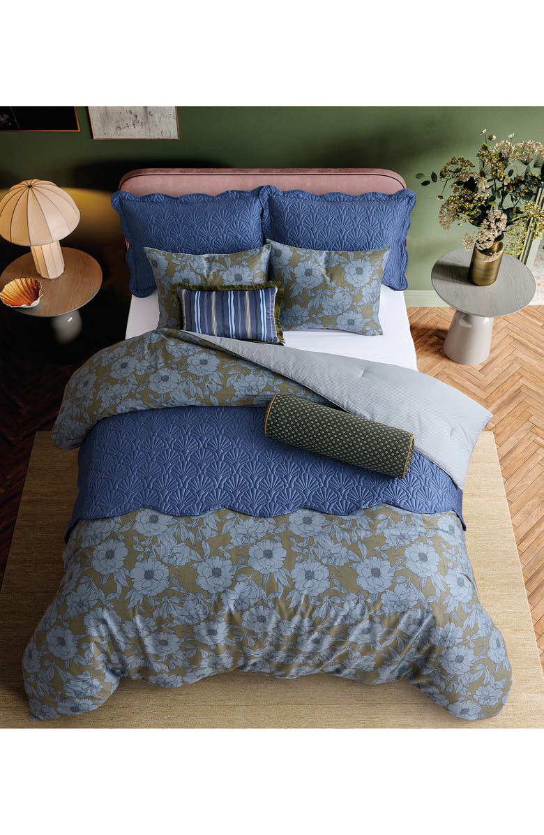 Ted Baker Diamond Bolster Pillow, Alternate, color, Green