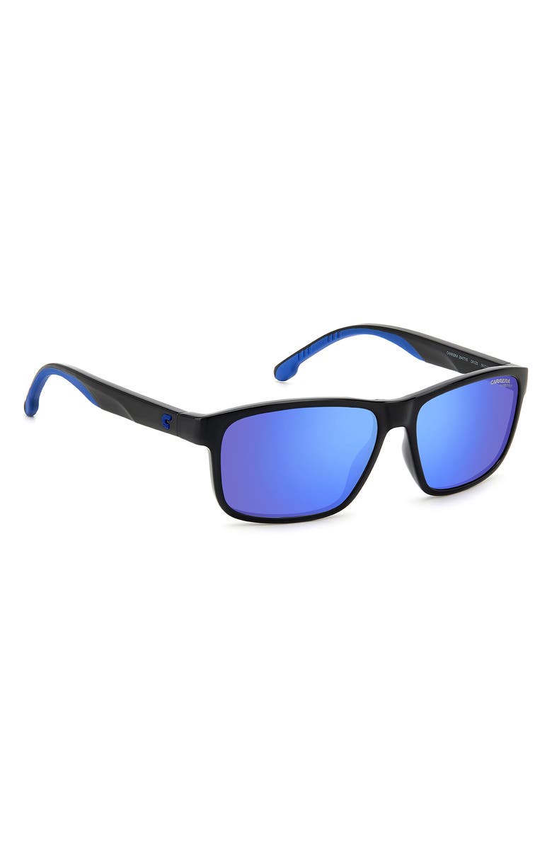 Carrera Eyewear 54mm Square Sunglasses, Alternate, color, Black Blue
