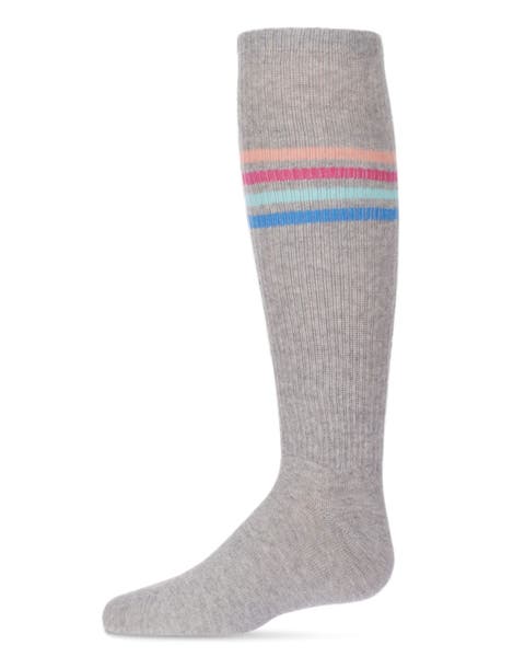 Thin Ribbed Athletic Stripe Knee High Socks (Little Kid & Big Kid)