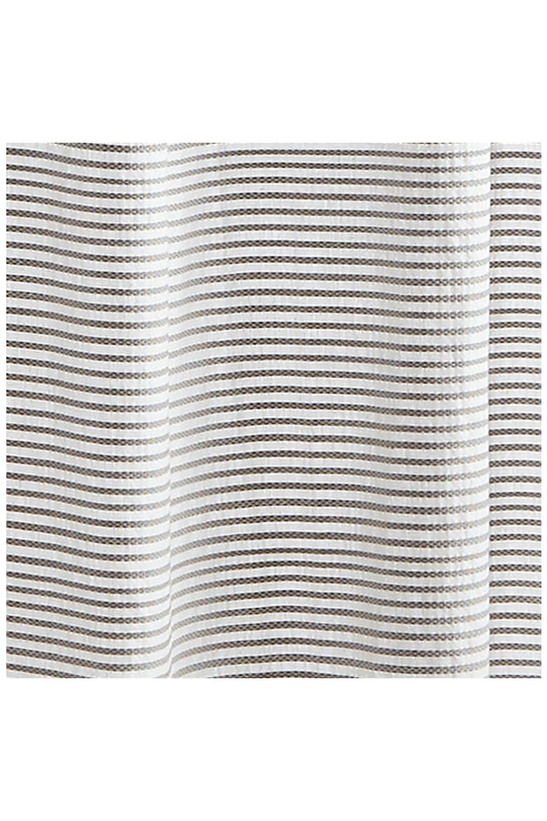 Panama Stripe Shower Curtain, Alternate, color, GREY