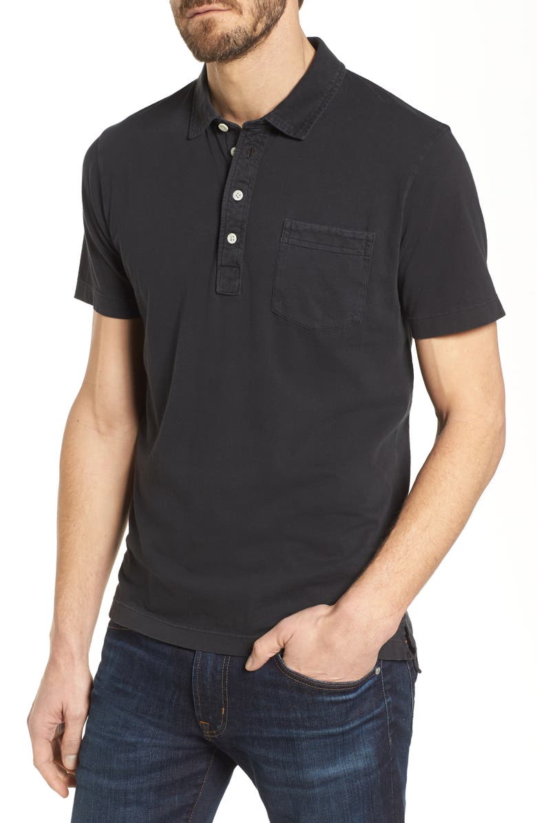 Billy Reid Pensacola Slim Fit Garment Dye Polo, Main, color,