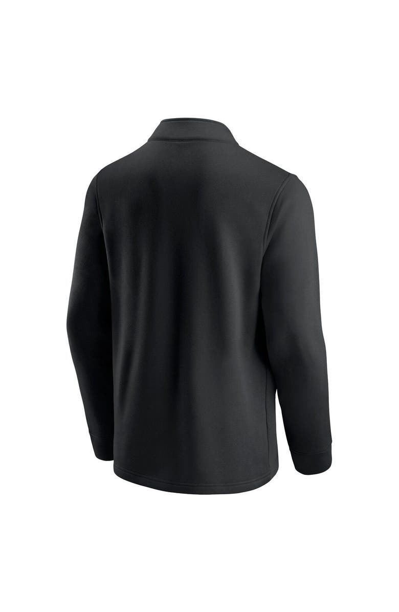 FANATICS Men's Fanatics Branded Black/Gold Pittsburgh Steelers Block Party Quarter-Zip Jacket, Alternate, color, 