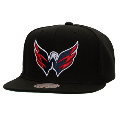 Men's Mitchell & Ness Black Washington Capitals Core Top Spot Snapback Hat