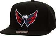 Mitchell & Ness Men's Mitchell & Ness Black Washington Capitals Core Top Spot Snapback Hat