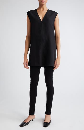 スパッツ・レギンス TOTEME VISCOSE BLEND ZIP LEGGINGS Zip leggings black – TOTEME
