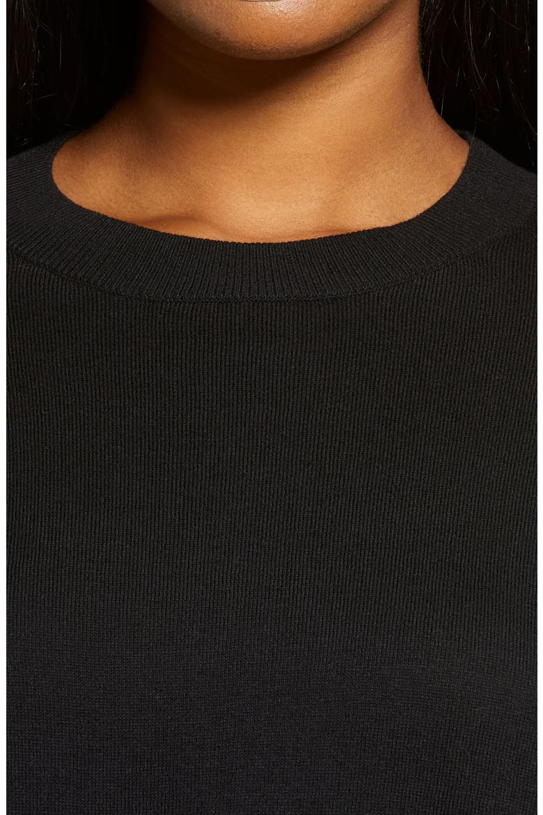 Easy Drop Shoulder Sweater, Alternate, color, BLACK