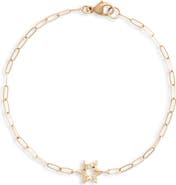 Anzie Pavé Star of David Pendant Bracelet