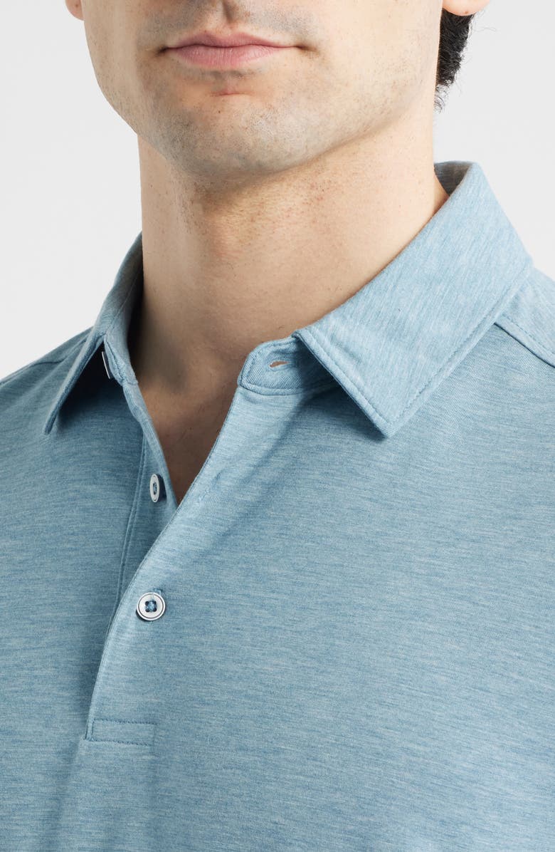 Johnston & Murphy XC Apex Performance Polo, Alternate, color, Green Heather