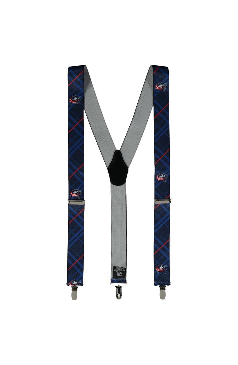 EAGLES WINGS Men's Blue Columbus Blue Jackets Suspenders, Main, color, Blue