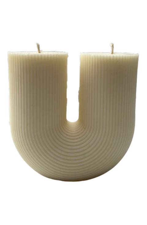 The U Ribbed Candle