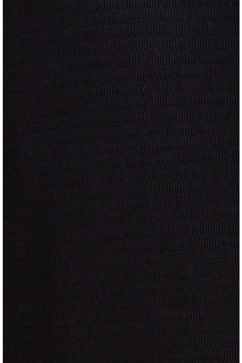 Textured Double Knit Short Sleeve Button-Up Shirt, Alternate, color, BLACK