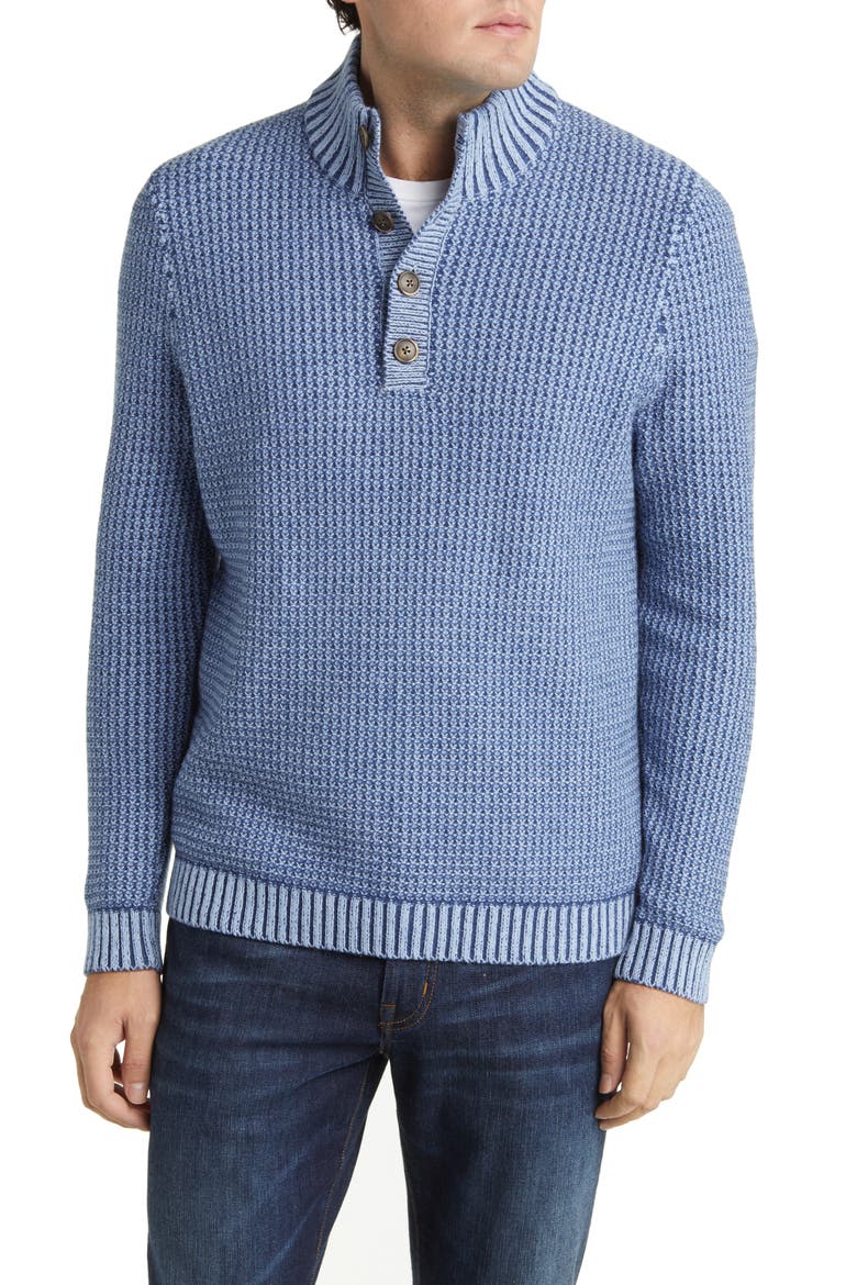 Crescent Cove Merino Wool Blend Sweater, Main, color, CHAMBRAY BLUE