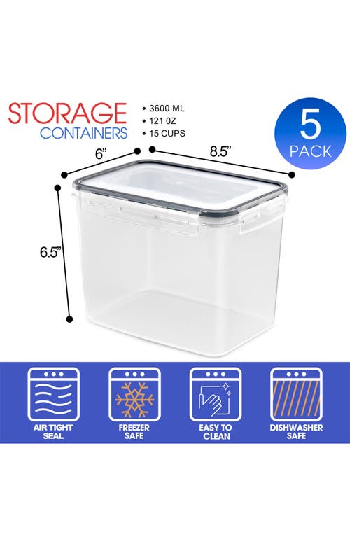 Sorbus 5-pack Airtight Storage Containers In Transparent