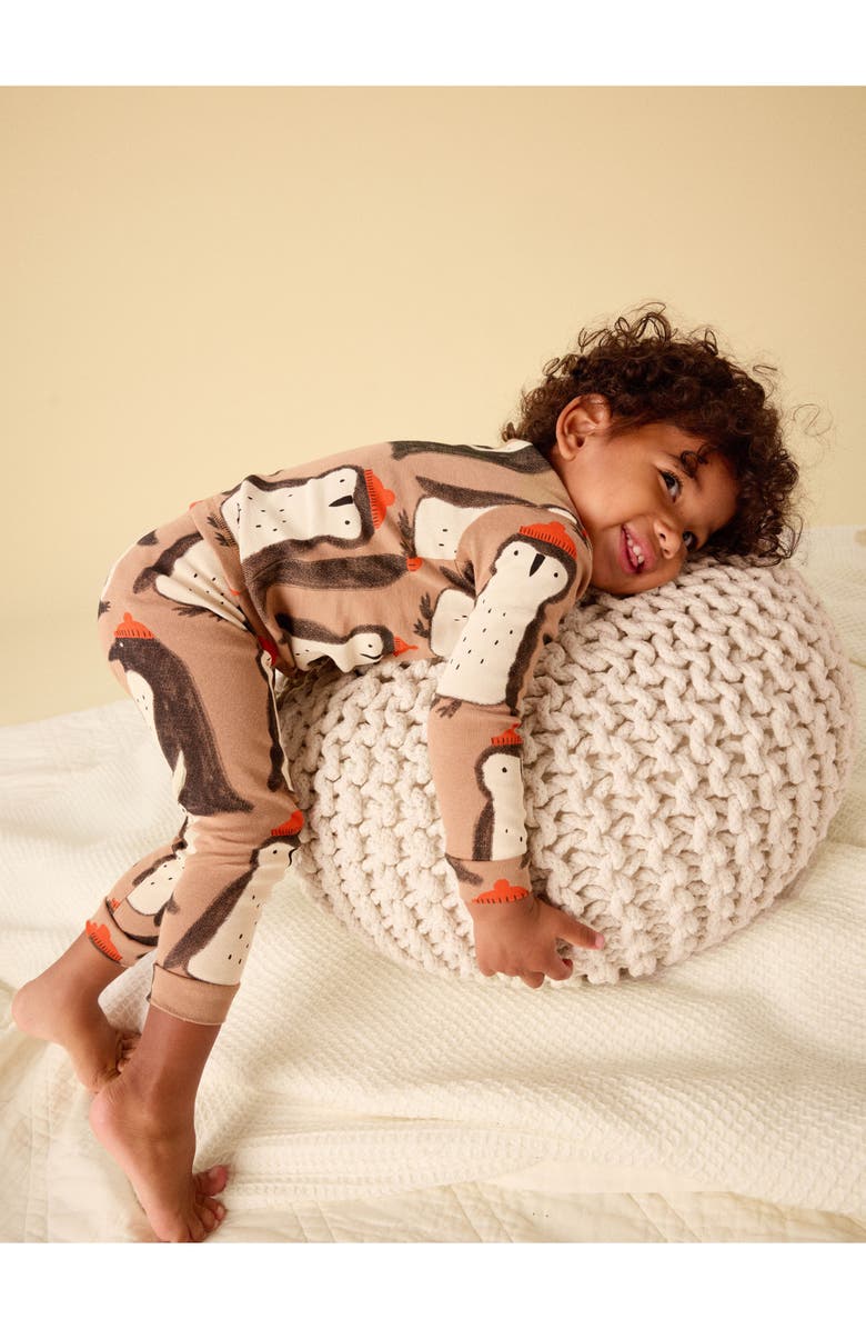 Tea Collection Goodnight Pajama Set, Alternate, color, Team Penguin