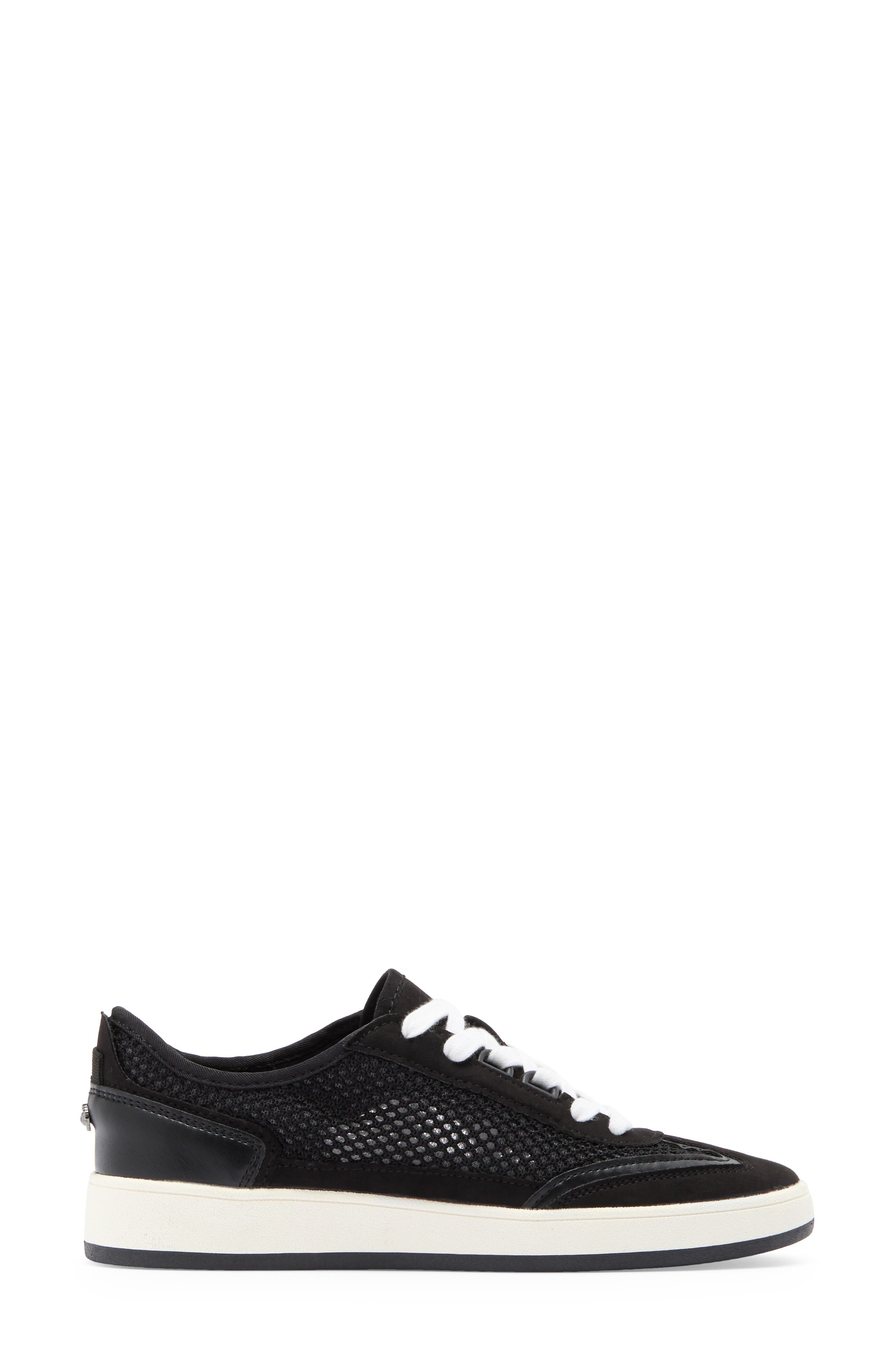 Anne Klein Adriela Low Top Sneaker, Alternate, color, Black Mesh