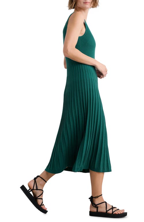 Seasalt Cornwall Sunlight Summer Sleeveless Rib Sweater Dress In Knit Melange Pine Shoots