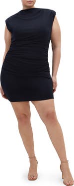 City Chic Kellie Cap Sleeve Ruched Sheath Dress
