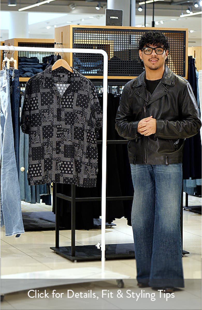 Dan Bandana Print Linen Camp Shirt, sales video thumbnail