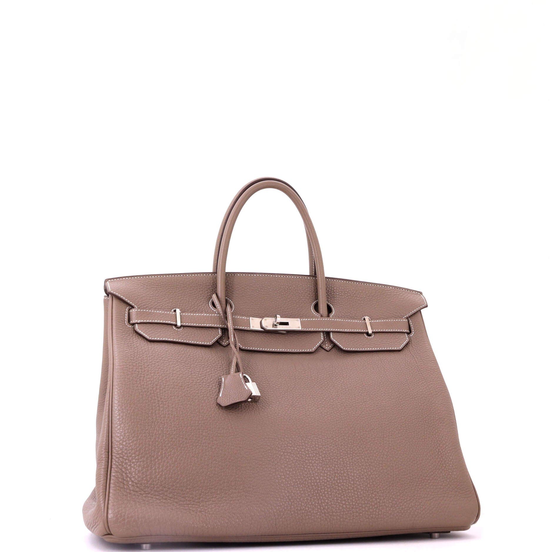 Birkin Handbag Grey Togo with Palladium Hardware 40, Alternate, color, Grey