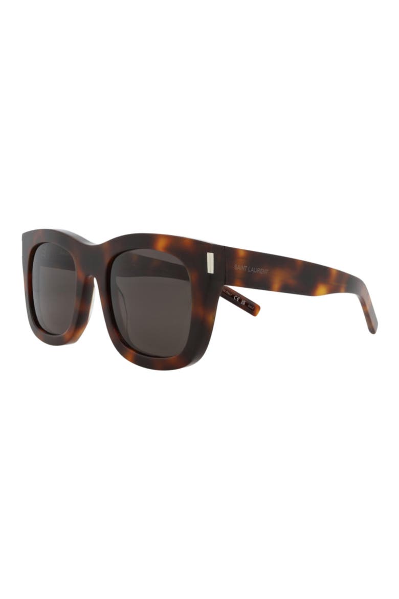 56mm Rectangular Sunglasses, Alternate, color, HAVANA HAVANA BLACK