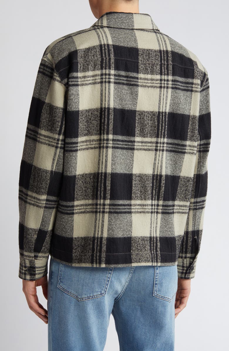 FRAME Spring Plaid Zip Shirt Jacket, Alternate, color, 