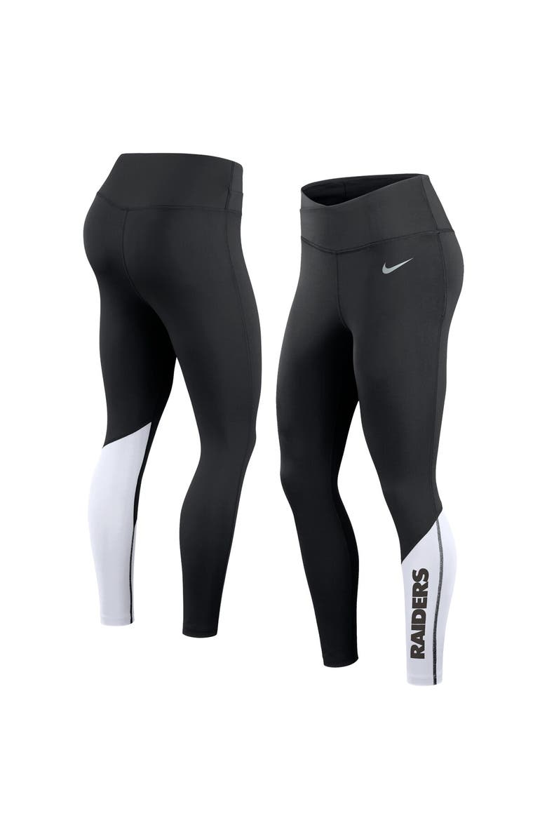 Nike Women's Nike Black/White Las Vegas Raiders 7/8 Performance Leggings, Main, color, Black