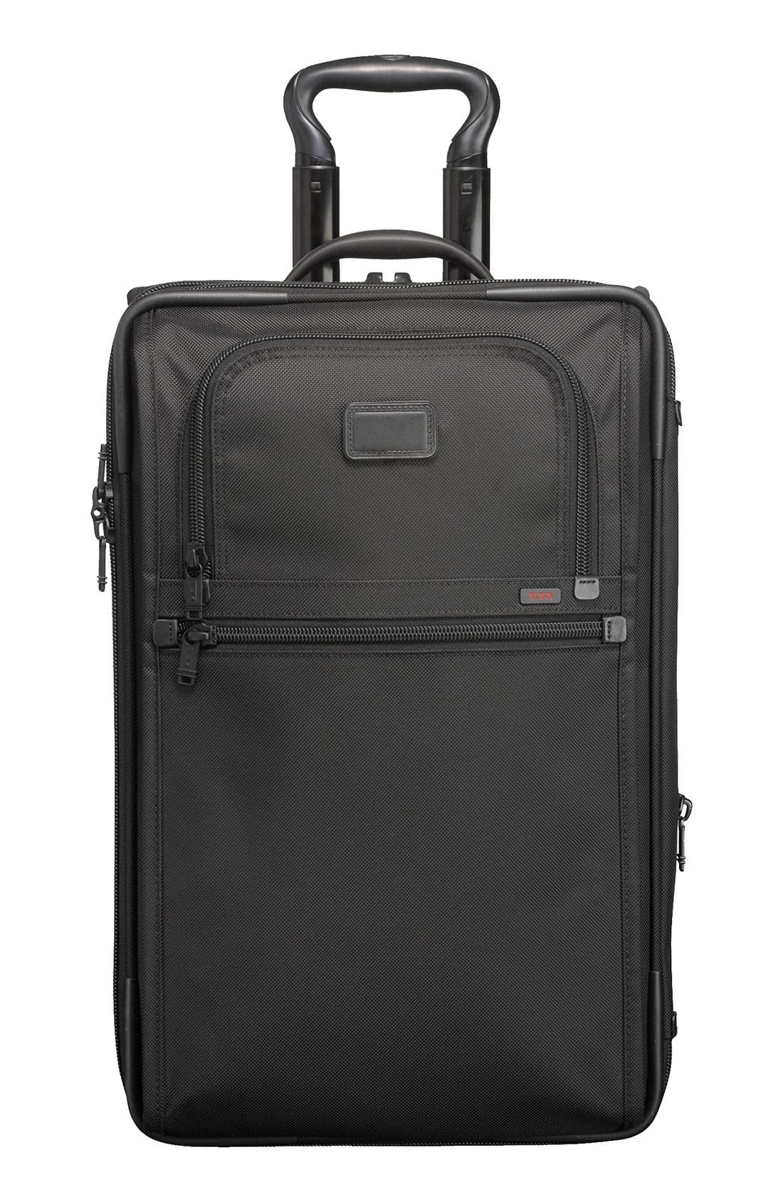 TUMI 'Alpha' Frequent Traveler Zippered Expandable Carry-On, Main, color, 