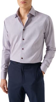 Eton Contemporary Fit Check Twill Button-Up Shirt