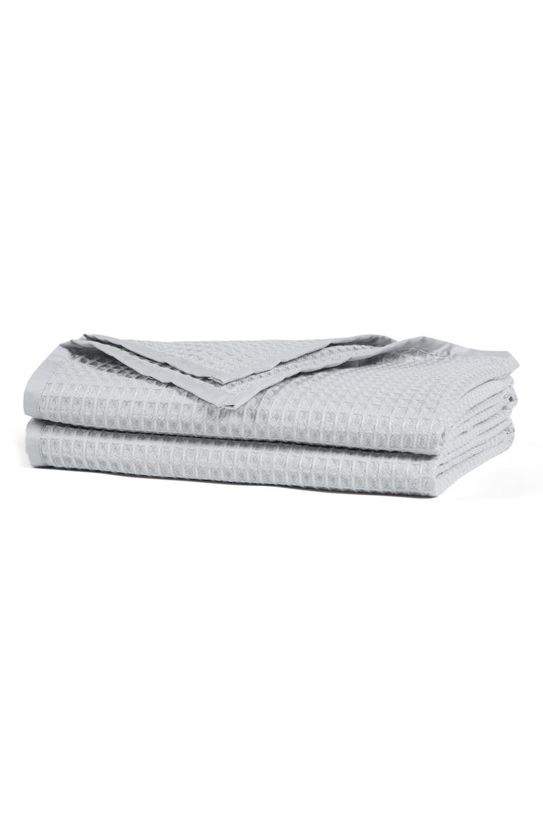 Sijo Tencel<sup>®</sup> Lyocell & Cotton Throw Blanket, Main, color, Dove